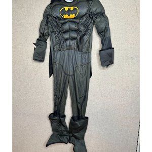 HALLOWEEN COSTUME BATMAN KIDs SMALL OUTFIT MASK cape stretchy pretend play